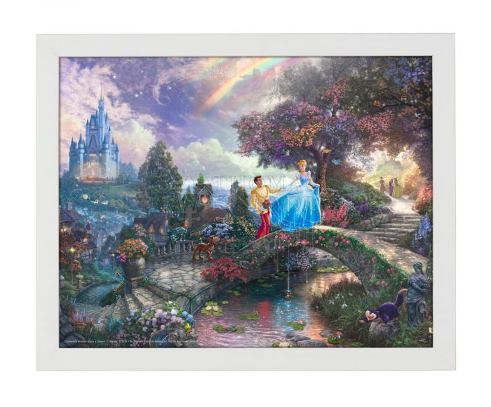Cinderella Wishes Upon a Dream-Silver Framed Art Print